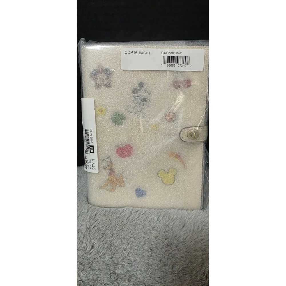 Coach X Disney MICKEY PLUTO DONALD Minnie Notebook Chalk - Nwt